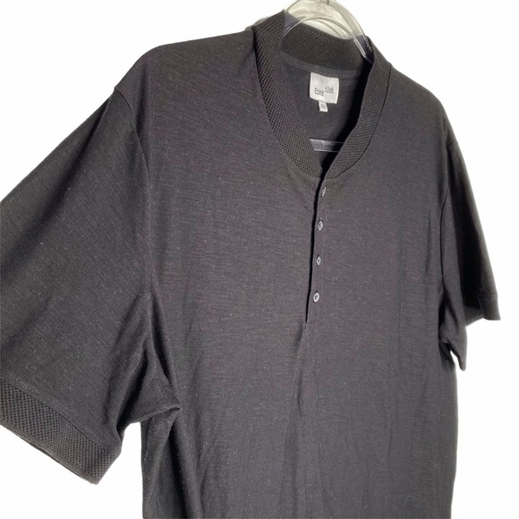 NWOT Frank and Oak Black Henley - Picture 1 of 11